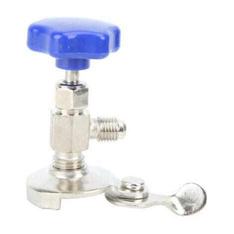 Outil de réparation pour climatisation automobile : ouvre-bouteille de réfrigérant avec valve de distribution 337B R12 R134A