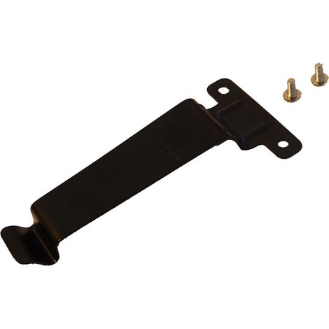 vhbw Gürtelclip kompatibel mit Kenwood TH-D7, TH-D7A, TH-D7AG, TH-D7E, TH-G71, TH-F6, TH-F6A, TH-F7, TH-F7E Funkgerät - Schrauben, Metall, Schwarz