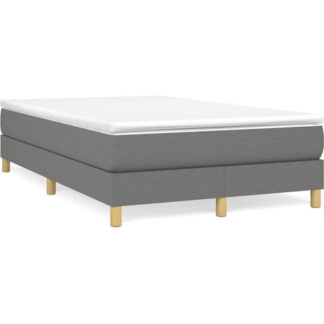 Maison Exclusive - Boxspringbettgestell Dunkelgrau 120x200 cm Sto (1/5)