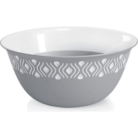 CIOTOLA 'TOSCA' Ø cm 23 x h.10 - grigio/bianco - STEFANPLAST