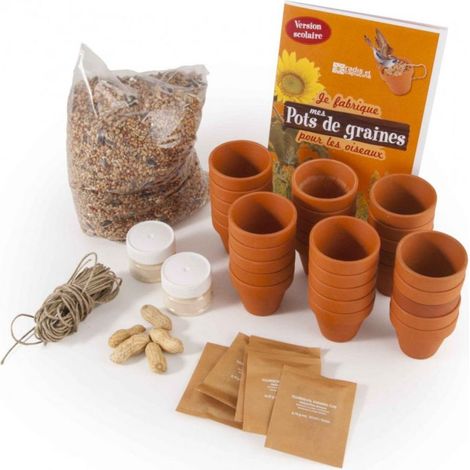 Kit d'activité : Je fabrique mes pots de graines pour les oiseaux