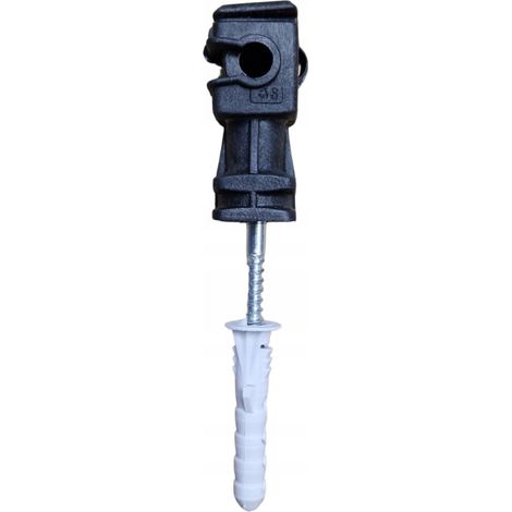 Blitzschutz-Wandabstandshalter für Kabel Fi 10 L -100 mm schwarz (1/5)