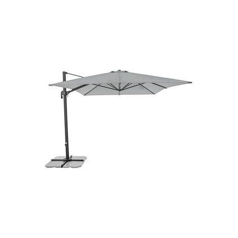 Pendelschirm Ravenna AX 300 x 300 cm, Farbe: hellgrau