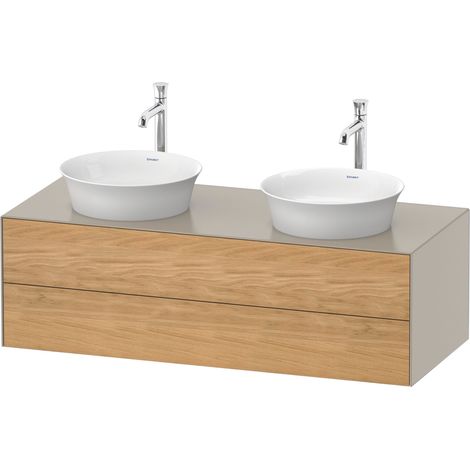 Duravit White Tulip, meuble sous-lavabo suspendu, largeur 1300 x