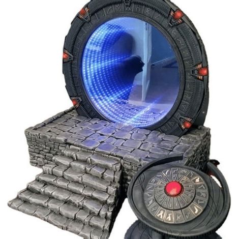 Lampe De Nuit Decorative - Veilleuse 3D Atlantis - Pour Chambre Et Salon - 20 X 10 X 16 Cm - 1 Piece (1/5)