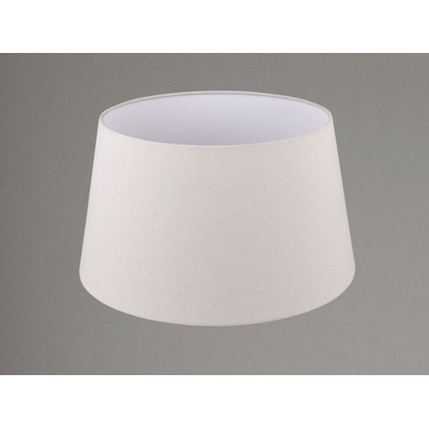 Stoff Lampenschirm NELDE Creme Weiß für E27 Stehleuchten Gestelle, Ø 50cm groß (1/5)