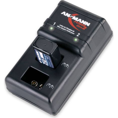 CARICABATTERIA POWERLINE 2 ANSMANN per batterie 9V (1/2)