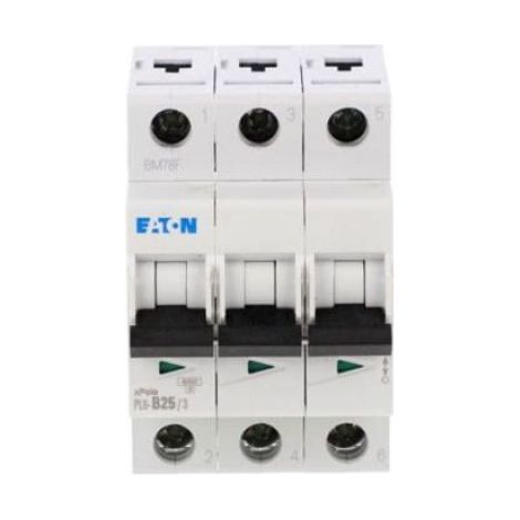 Disjoncteur Tripolaire - B25 A - Courbe B - 6 kA - Blanc - Pour Tableau Électrique Modulaire - 1 Pièce