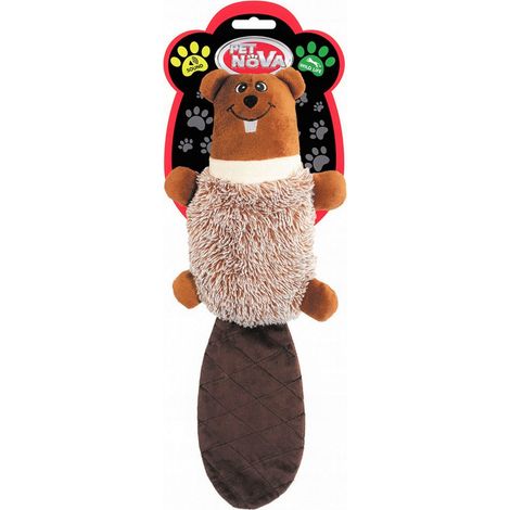 Pet Nova Plüschtier für Hunde, quietschender Biber, 47 cm, 1 Stück. (1/3)