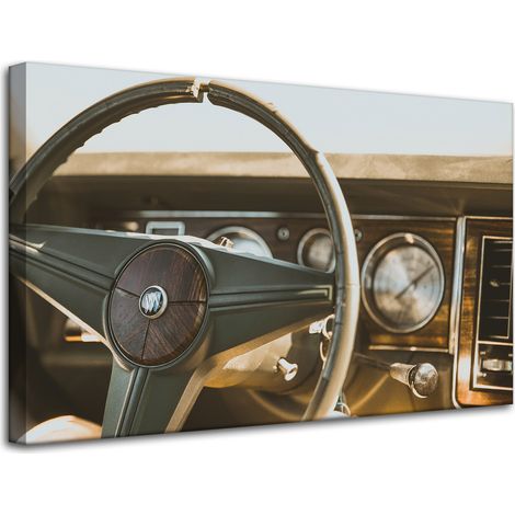 Leinwanddruck Vintage Oldtimer 80x50 cm
