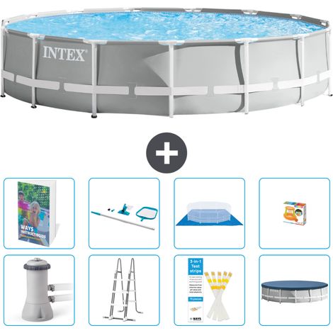 Prism Frame Pool Rund - 457x107 cm - 9-teilig S647