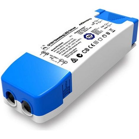 Barcelona Led – Driver LED dimmable TRIAC 30W – Tension 43-60V DC – Courant 500mA – Régulation 2-100% – Protection court-circuit et surcharge - DC 500 MA