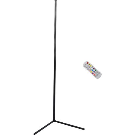 Lampadaire d'angle LED moderne à intensité variable, couleurs RGB changeantes et synchronisation musicale, avec application de contrôle à distance, idéal pour le salon et la chambre. Prise US 100-240 (1/5)