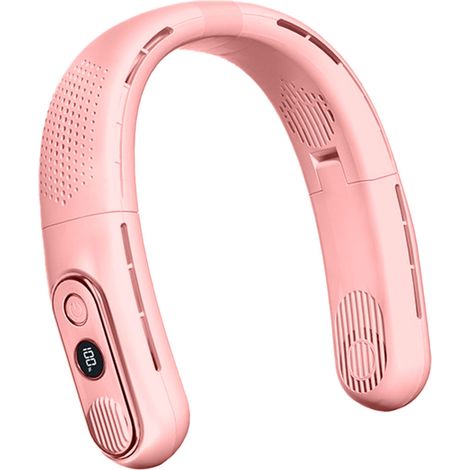 1 Ventilateur pliable, affichage numérique, 3 vitesses, batterie 2400 mAh, interface USB-C, usage bureau voyage (1/5)