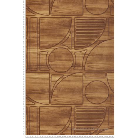 Papier peint Trompe l'oeil Marron Reality 4 Lutèce (1/2)