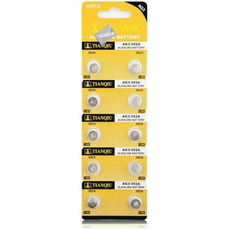 20 button cell batteries AG3 / 384/392 / LR41 silver (1/2)