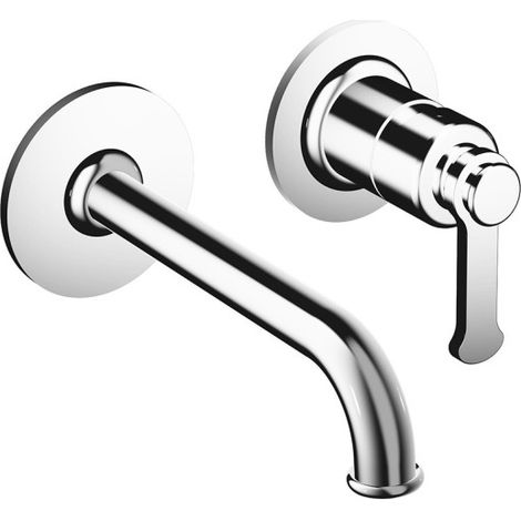 Mitigeur lavabo encastré avec rosaces bec de 185 mm Chromé - CRISTINA ONDYNA FA25751