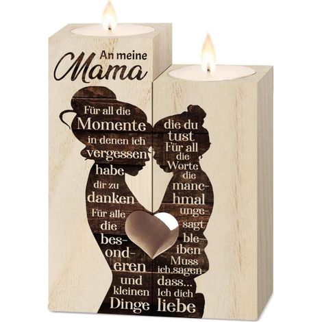 Vetbuosa Mutter Tochter Geschenk Kerzenständer Mama Geburtstagsgeschenk (1/5)