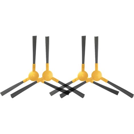 2 pares de cepillos laterales para robots Conga 950 y Haier Tab-T550WSC / T560H (1/4)