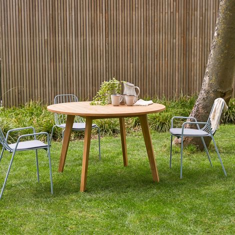 Table de jardin en bois de teck 120 Mila (1/5)