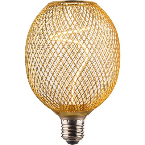 Hama LED-Filamentlampe E27 Mesh amber klar, dimmbar