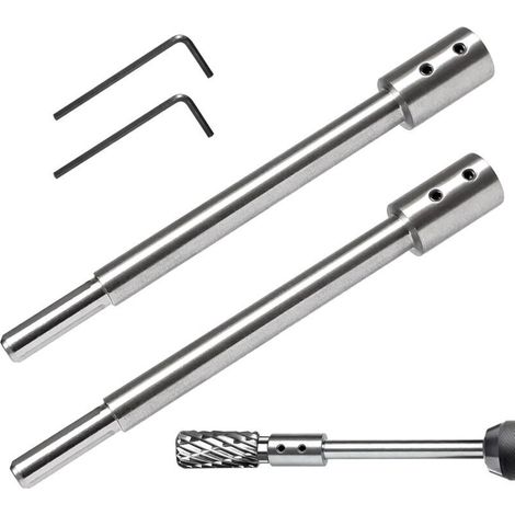 pièces Rallonge Extra-Longue 169 mm Forets de Forstner, Tige de 10,5 mm (3/8") en Acier Carbone, Idéal pour Fraisage Profond et Percées Précises dans Bois pour le fraisage de trous profonds (1/5)