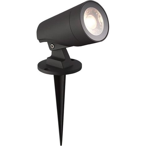 Aplique y baliza LED COB “Put” (12W 4000K 870lm) IP65 fabricado en aluminio y cristal color gris antracita