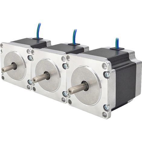 Motor paso a paso, par de retención de 1,26 Nm, corriente de 2,8 A, eje en forma de D. (1/5)