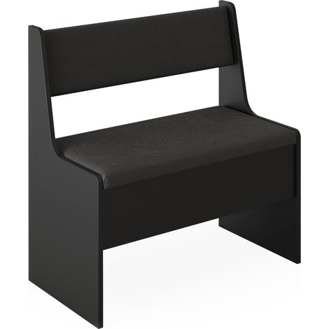 Panca ad angolo Roman, Nero, 76.6 x 41.5 cm, Vicco
