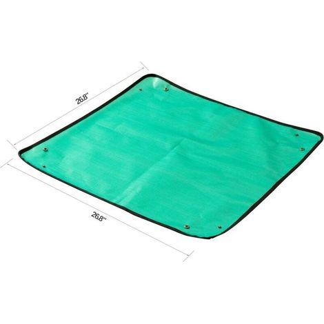 Tapis de rempotage de Plantes,Tapis de Jardinage PE Pliable Imperméable Tapis de Rempotage pour Semis d'intérieur Tapis de Plantation Succulente (68x68cm, Vert) NPTERBL (1/4)