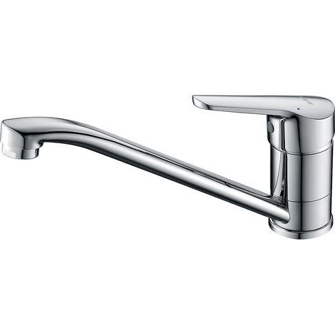 mitigeur D'evier,argent, Robinet De Cuisine Monocommande, Chrom (1/5)