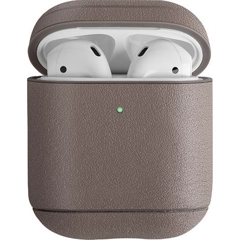Uniq Terra AirPods 1./2. Generation Echtlederhülle Beige/Beige (1/4)