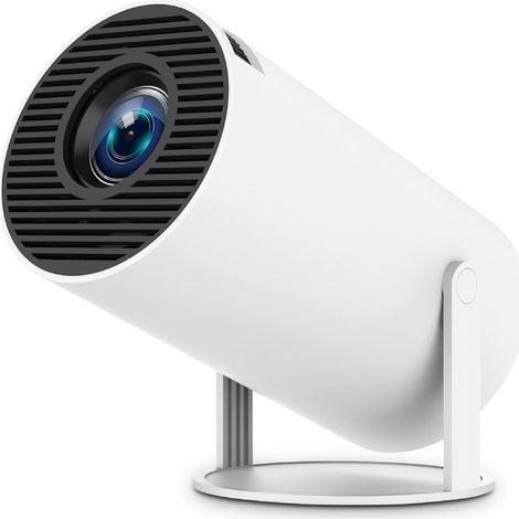 Proiettore intelligente e portatile per home theater, per interni ed esterni. Mini proiettore con Bluetooth, Wi-Fi e 5G. Compatibile con 4K. Goditi un'esperienza su grande schermo da 40 a 130 pollici.