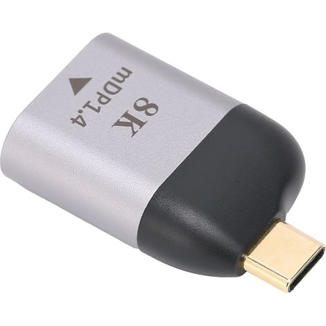 Adaptateur USB-C vers Mini DisplayPort 8K 60Hz, Compatible MacBook et PC, Transmission Audio et Vidéo Ultra Haute Définition