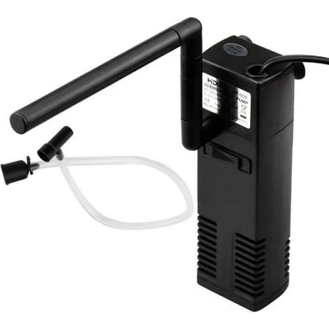 Filtre Intérieur pour Aquarium - CITY - 20L-60L - Réglable - Éponges Filtrantes - 300 L/H (1/4)