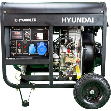 HYUNDAI groupe électrogène 5500 W diesel monophasé DHY6000LEK