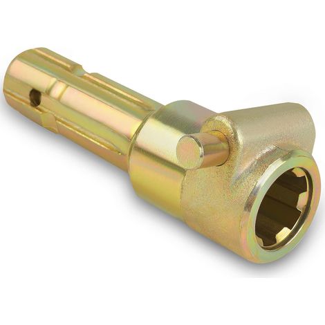 Adaptador de toma de fuerza (PTO) de 1 3/8" hembra de 6 estrías a 1 3/8" macho de 6 estrías, extensión de toma de fuerza para tractores de hasta 70 HP. (1/5)