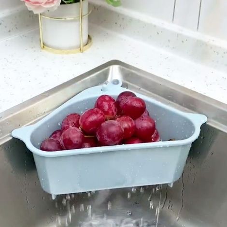 Passoire d’évier multifonction, panier de rinçage pour fruits et légumes, égouttoir de cuisine (1/4)