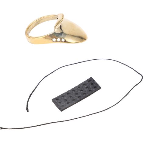 Bague de Pouce pour Tir à l'Arc Portable avec Cordon Antipertes pour Chasse Extérieure - 24