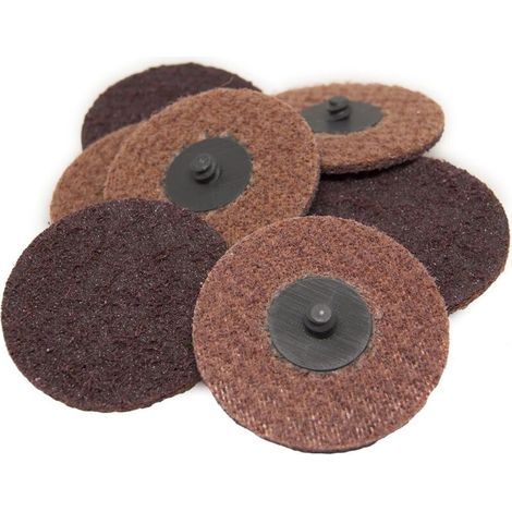 Disques de réglage de surface en nylon à changement rapide de 3 pouces pour le ponçage et le polissage de la peinture. Supports mâles en R à utiliser avec une meuleuse à matrice - 25 pièces (moyen) (1/5)
