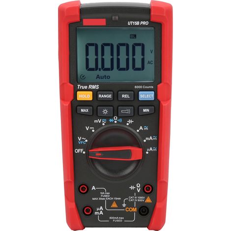 Multimètre numérique portable UT15B PRO True RMS pour électriciens et réparateurs (1/5)