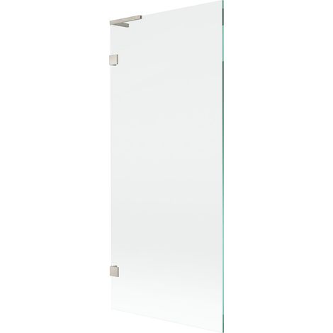 Mexen Lunar L Mampara de Bañera de 1 Hoja 80 x 150 cm, Transparente, Níquel Cepillado - 897L-080-000-97-00 (1/5)