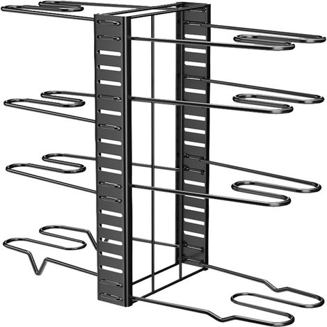 Support à Casseroles à 8 Nniveaux Support à Casseroles Réglable Extensible, Rangement Pour Pplanche à Découper Avec étagères Réglables Pour Ustensiles