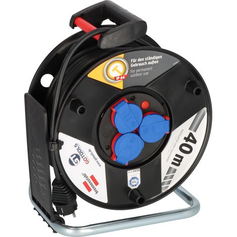 GOTOOLS Enrouleur de câble pour usage professionnel et chantiers 40 m H07-RN-F 3G 1,5 mm² (1/5)