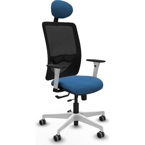 Silla de oficina piqueras y crespo Zulema blanco espuma alta densidad (1/2)