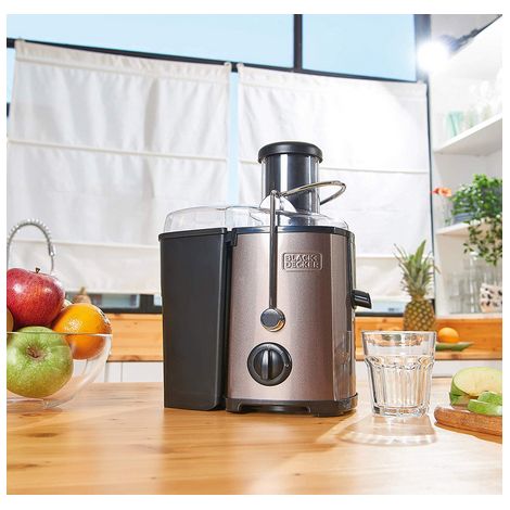 BXJE600E - Centrifuga frutta e verdura spremiagrumi 600W 1,2 litri - nero (1/5)