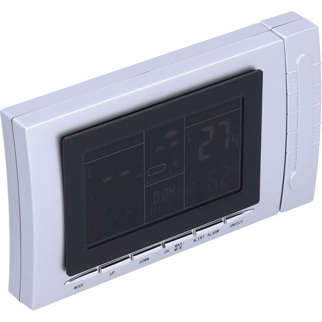 Station météo sans fil TS-H134G : thermomètre, hygromètre, réveil et calendrier. (1/5)