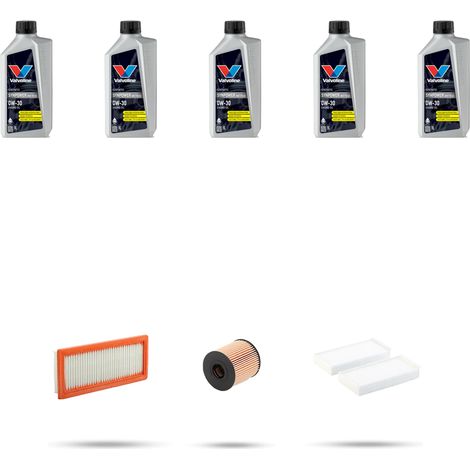 Kit tagliando 3 FILTRI e 5L OLIO compatibile con Citroen Ds5 1.6 THP 121kw dal 2012 (1/5)