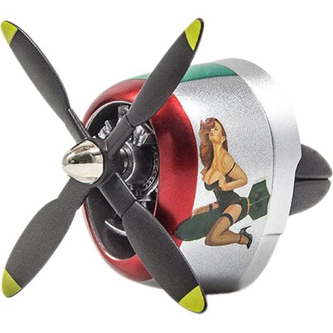 Désodorisant P-47 à clip pour grille d'aération : Désodorisant pour voiture miniature Raiden Fighter - Éliminateur d'odeurs longue durée pour voitures d'hommes (1/5)