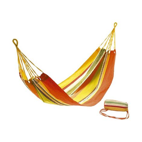 Gestreifte Hängematte aus Baumwolle mit Tasche 200x80 cm MALIGI HOME MG/TE' Rilliert
